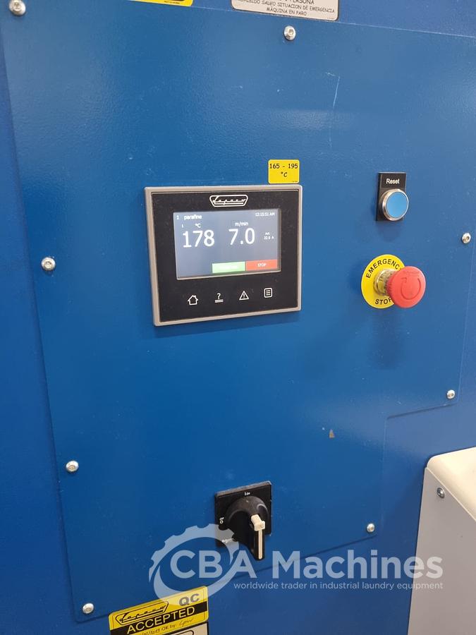 Used Complete Ironing Line Jensen – Lapauw 2 roll 1600 x 4000mm STEAM