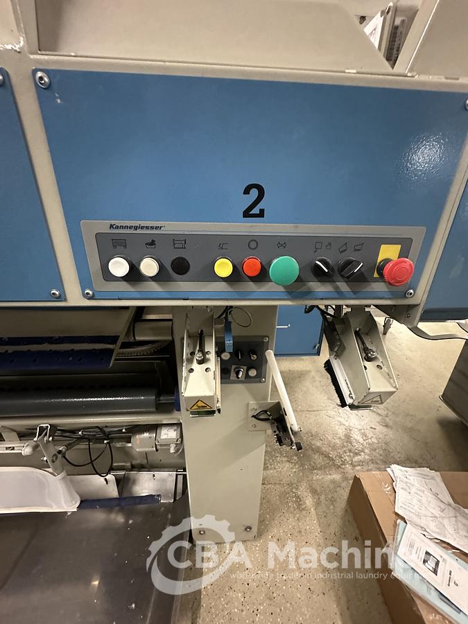 Used 2011 / 2005 Kannegiesser Ironing Line GAS 1x2000x3500mm: EMD - HPMG- RFM