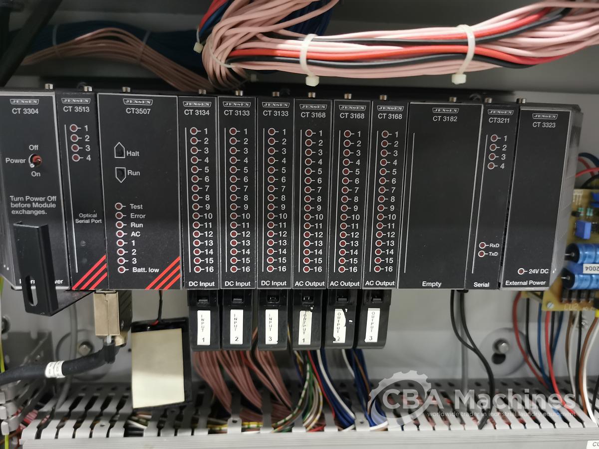 Used 2005 Jensen / Lapauw Ironing Line 2x1200x4000mm Steam for Small Pieces