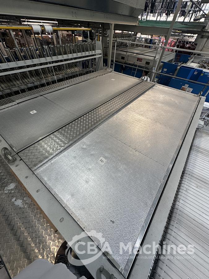 Used 2004 Jensen Ironing Line 4 lanes 2x1200x3300mm STEAM