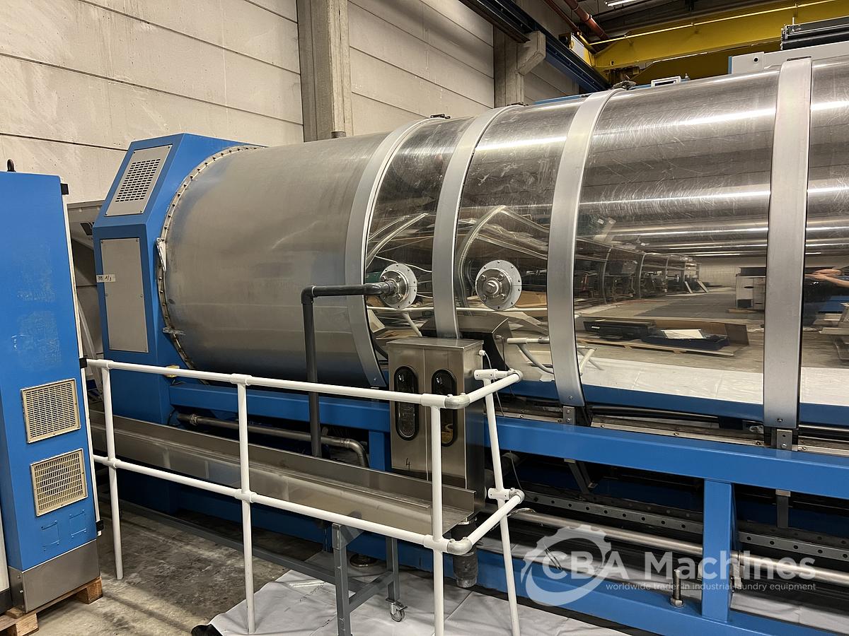 Usato TRANSFERON 13x50kg SISTEMA COMPLETO TUNNEL ANNO 2010 con Pressa + Navetta + 2 Essiccatoi a gas + 1 Essiccatore per pezzi+ Nastro di carico