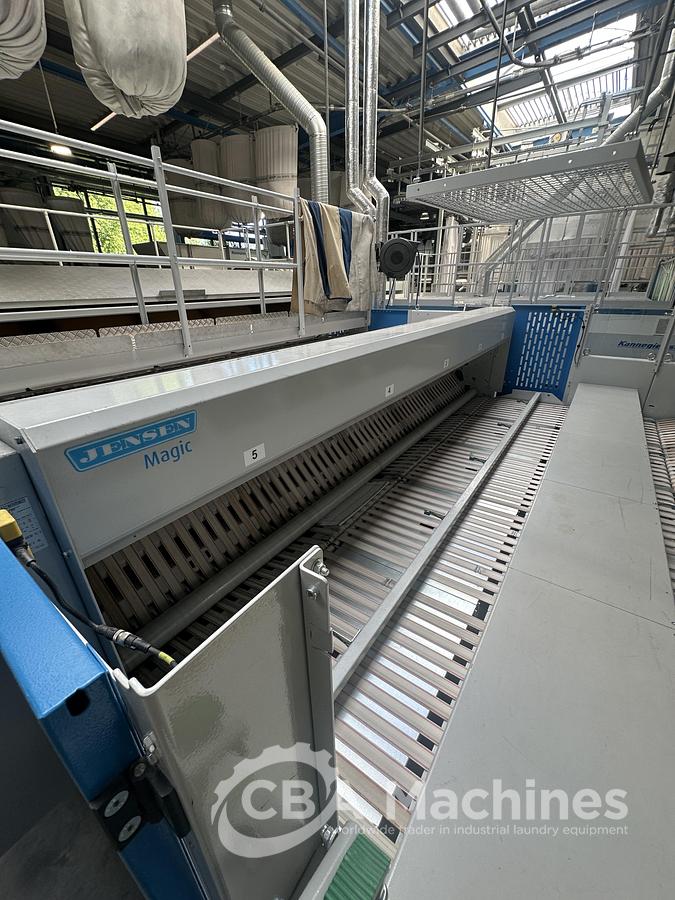 Used 2022 Ironing line Jensen Basic Plus (1029) + EXP 2000 (1030) + Magic (1031) + Napkin Bottom Up (1032)