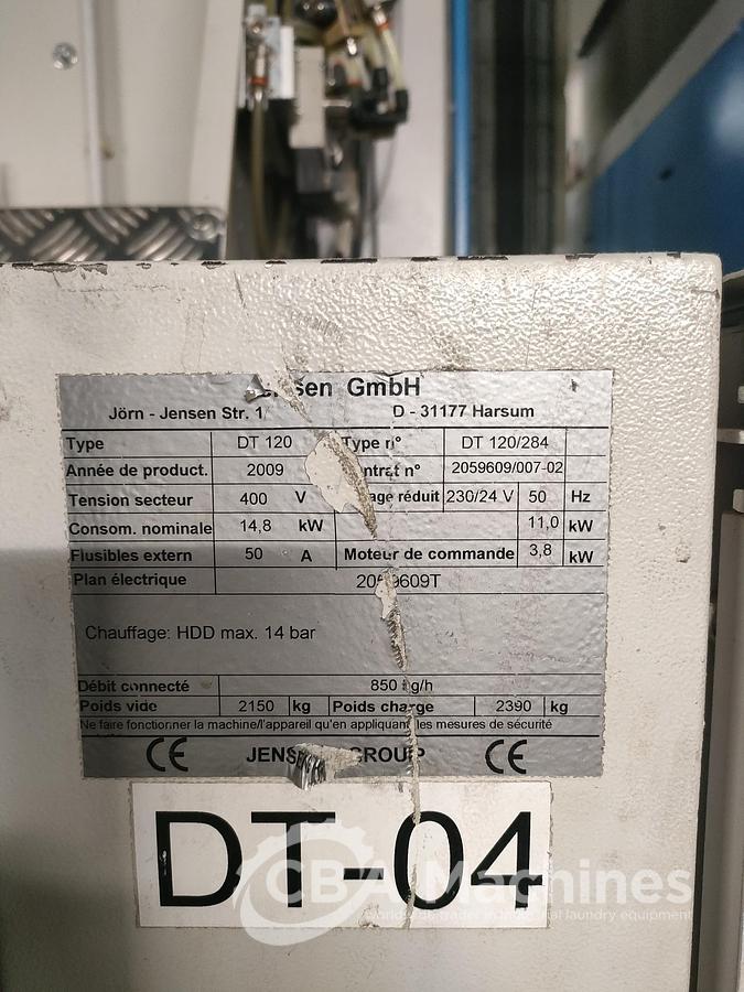 Used 2009 Dryer Jensen DT120 ( 753 )