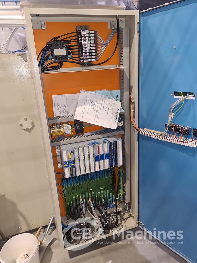 Used Ironing line Kannegiesser 2 roll 1200 x 3000mm steam year 2005/1997