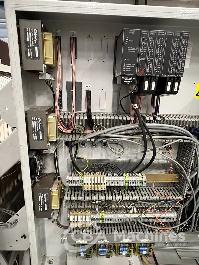 Used 2005 Jensen / Lapauw Ironing Line 2x1200x4000mm Steam for Small Pieces