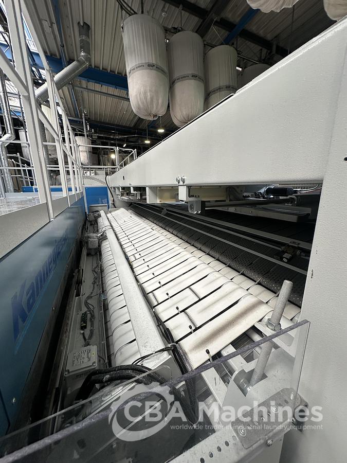 Used 2023 Kannegiesser Ironing line EMQ synchro pro 40-01+2-4/4-1/2 (1033) + HighPower HPM 3x1200x4000mm (1034) + SFM-E 40(42)-1/2-3-KR3-R-ISP4 (1035)