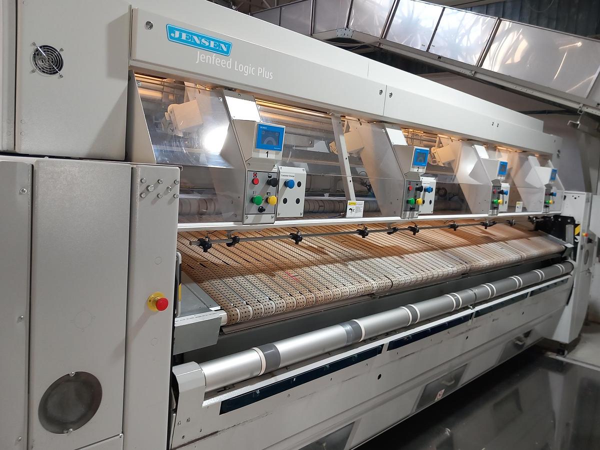 Used 2018 Jensen Ironing Line EXPG 2x1200x4000mm GAS - Logic Plus - Universal