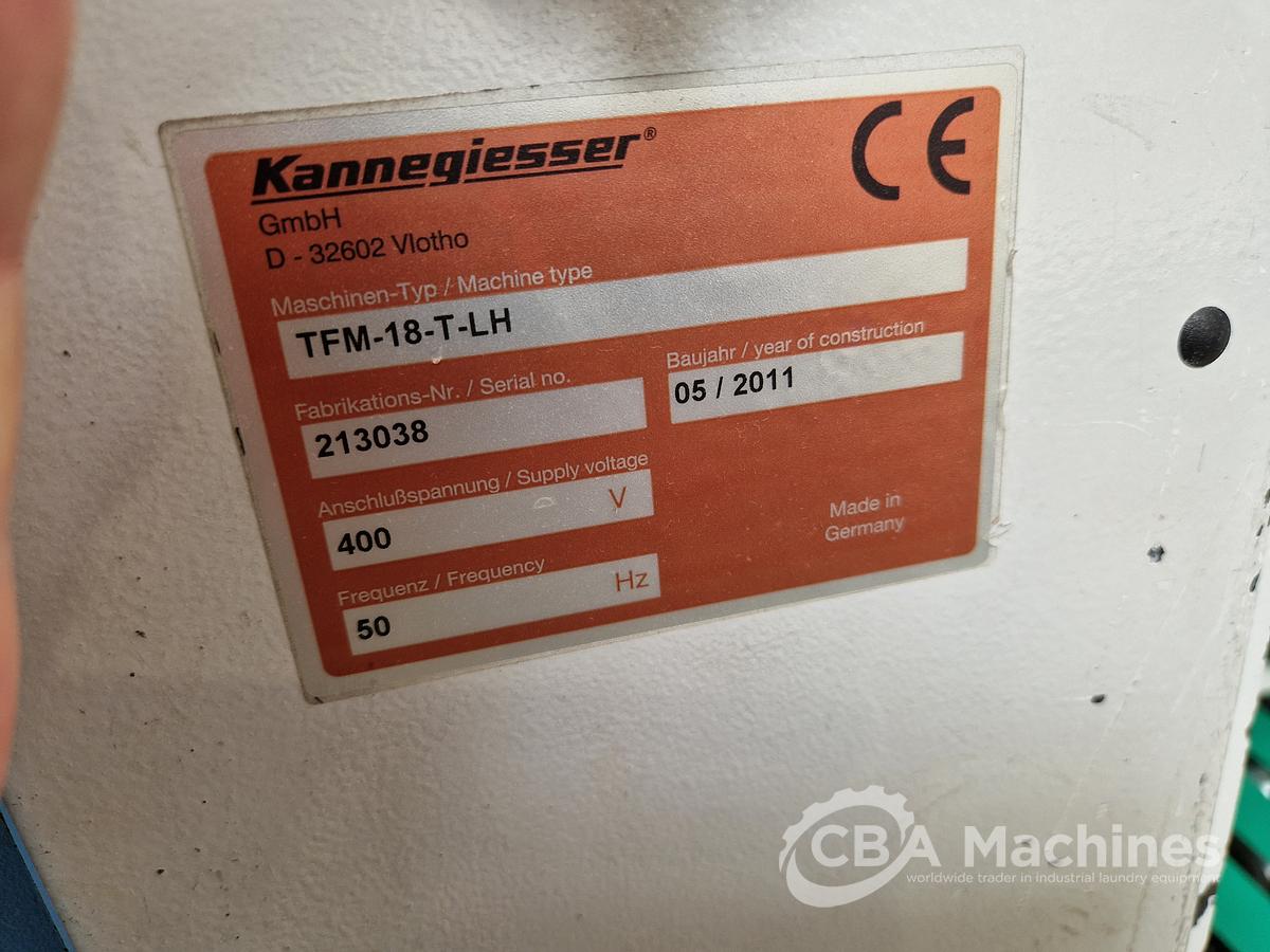 Used 2011 Towel Folder kannegiesser TFM-18-T-LH ( 742 )