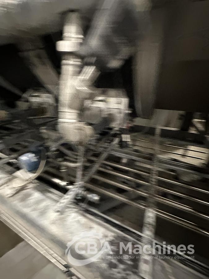 Used 2020 Kannegiesser Complete CBW Tunnel System PT 13x60 + Press PP10-60-40 + Shuttle + 3x DII-60 GAS + Step Conveyor + Lint Filter + Conveyors