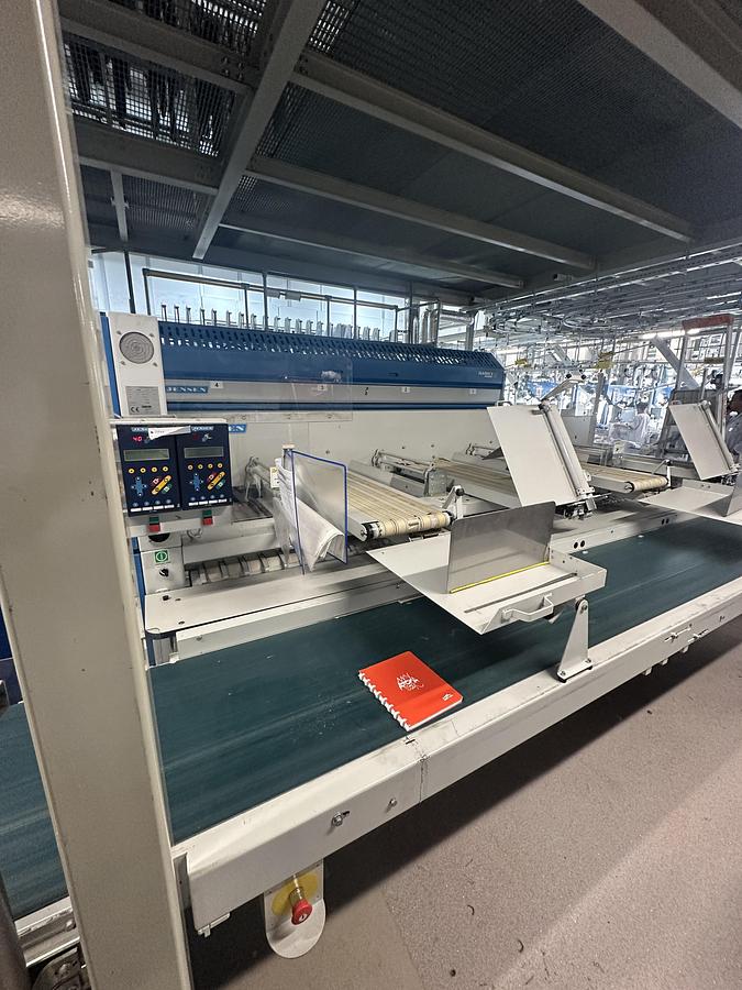 Used 2004 Jensen Ironing Line 4 lanes 2x1200x3300mm STEAM