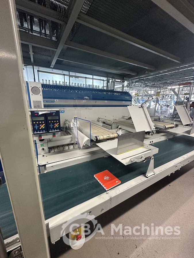 Used 2004 Jensen Ironing Line 4 lanes 2x1200x3300mm STEAM