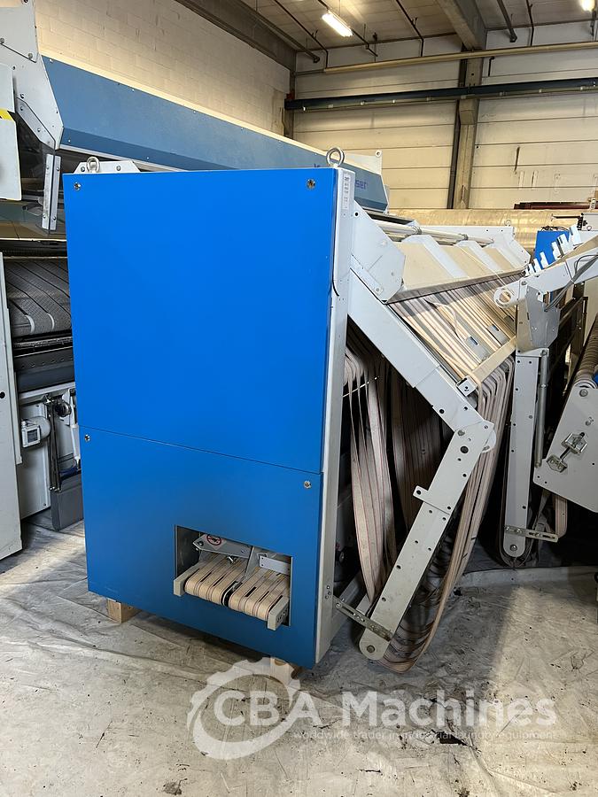 Used 2005 Jensen / Lapauw Ironing Line 2x1200x4000mm Steam for Small Pieces