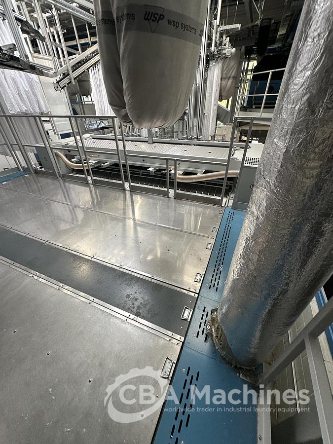 Used 2023 Kannegiesser Ironing Line EMA 40-01+2-2/4-1/2 (1053) + HPM-II 3 x 1200 x 4000mm (1054) + SFM-E 40(42)-1/2-3-KR3-R-ISP6 (1055)