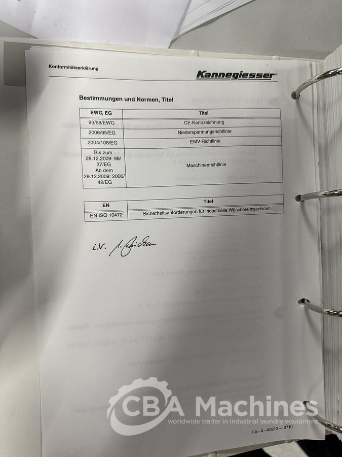 Used Kannegiesser FA-X-A0313-900-I