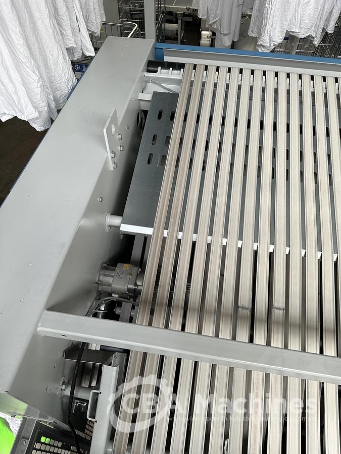 Used 2023 Kannegiesser Ironing line EMQ synchro pro 40-01+2-4/4-1/2 (1033) + HighPower HPM 3x1200x4000mm (1034) + SFM-E 40(42)-1/2-3-KR3-R-ISP4 (1035)