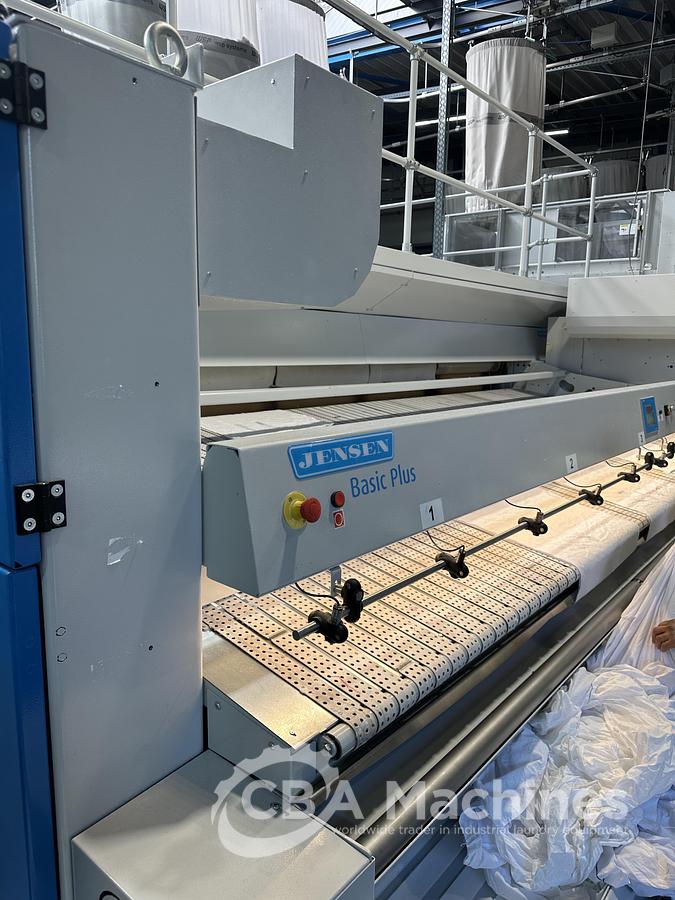 Used 2022 Ironing line Jensen Basic Plus (1029) + EXP 2000 (1030) + Magic (1031) + Napkin Bottom Up (1032)