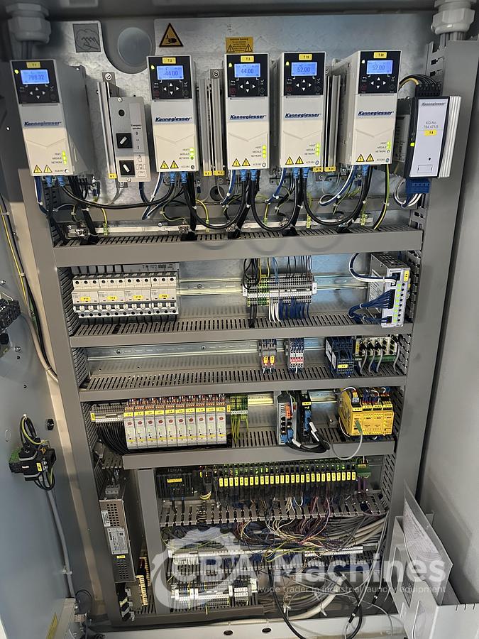 Used 2020 Ironing Line Kannegiesser 2 roll 1200x3500mm GAS - EMQ Synchro + HPM-II GAS + SFM.II 1-2-4 lanes