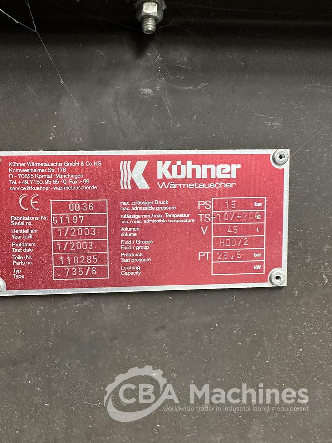 Used 2003 Dryer Lavatec TT735 DK - 95kg ( 683 )