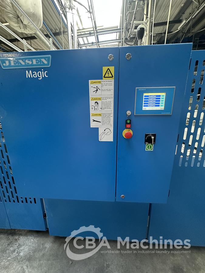 Used 2022 Ironing line Jensen Basic Plus (1029) + EXP 2000 (1030) + Magic (1031) + Napkin Bottom Up (1032)