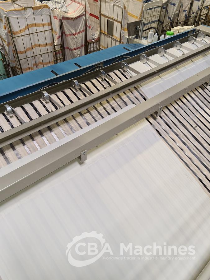 Used Ironing line Kannegiesser 2 roll 1200 x 3000mm steam year 2005/1997