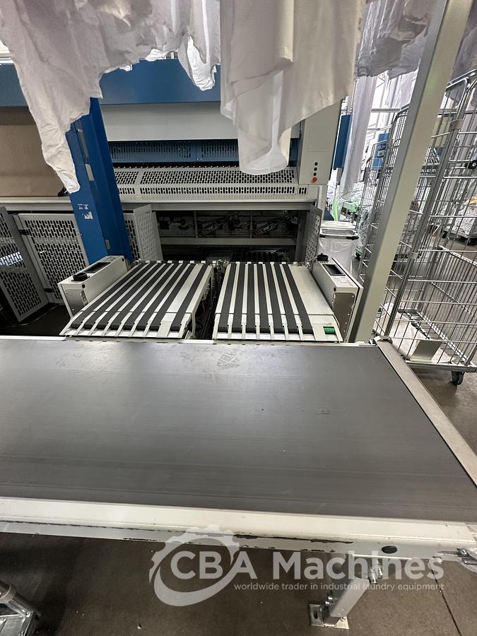 Used 2023 Kannegiesser Ironing line EMQ synchro pro 40-01+2-4/4-1/2 (1033) + HighPower HPM 3x1200x4000mm (1034) + SFM-E 40(42)-1/2-3-KR3-R-ISP4 (1035)