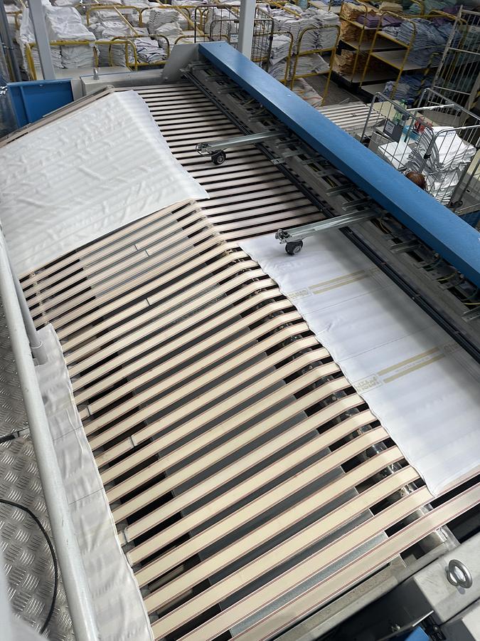 Used 2010 Jensen Ironing Line Logic Plus - Jenroll EXPG 2x1200x3500mm GAS - Classic Folder