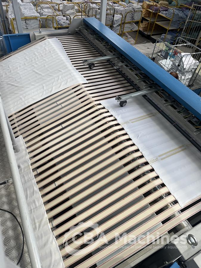 Used 2010 Jensen Ironing Line Logic Plus - Jenroll EXPG 2x1200x3500mm GAS - Classic Folder