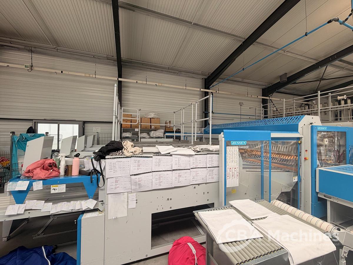 Used 2021 Jensen Ironing Line 2x1200x3500mm GAS - Logic Plus - Kalor - Classic - 4x Concorde