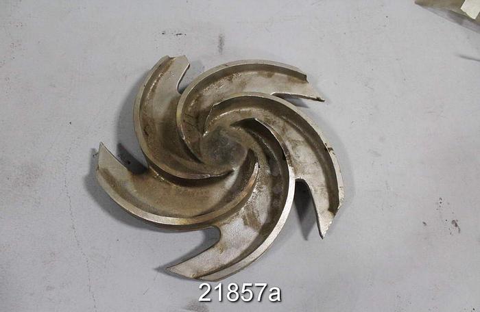 Used Goulds 3196 Impeller, 10.25", 5-Vane, Casting No.: 53972 (For 2x3x13 Pump) #21857