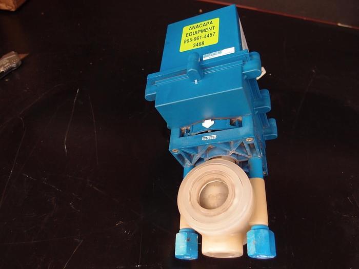 Used True Blue EBV-104 Plast-O-Matic Electric Actuator (3468)