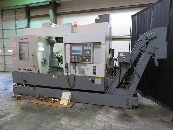 Used 2008 Okuma Multus B200W Multi Axis CNC Turning Lathe