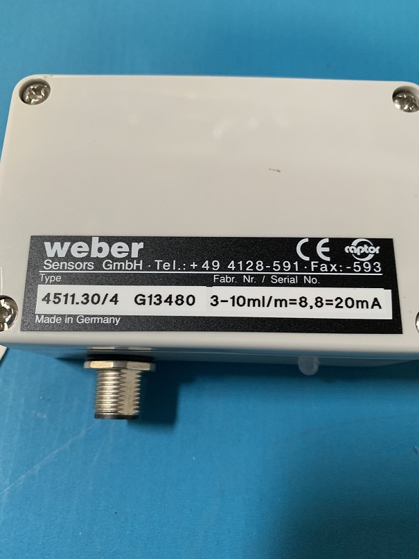 Used Weber inline flow Valve 4511.30/4  g135480