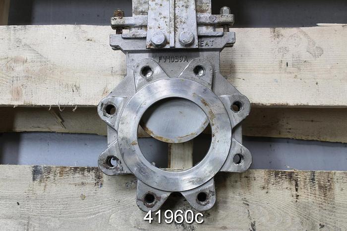 Used Fabri-valve 4" Hand Operated Knife Gate Valve #41960