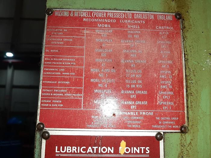 Used Press Trimming Wilkins & Mitchell
