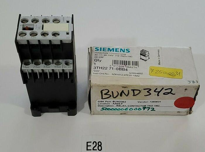 *NEW IN BOX* SIEMENS 3TH2271-0BB4 Control Relay 71E 4A 230V 7NO+1NC + WARRANTY!