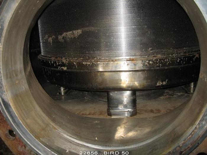 Used Bird 50 Centriscreen, .065" Holes, Patent No.: 2975899, 3X3 Rotor, 75Hp Motor And Motor Mount #22856