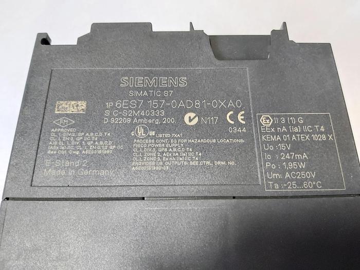 Gebraucht Siemens 6ES7 157-0AD81-0XA0, Ex,