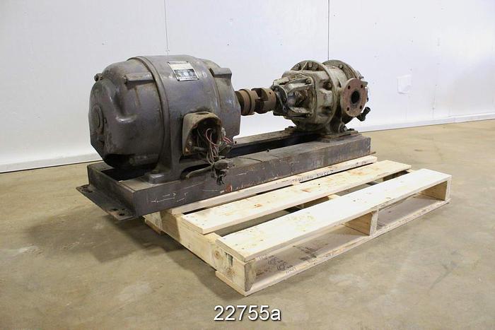 Used Us Motor Motor, 25 Hp, 1500/1800 Rpm, 220/440 Volt, 324U Frame, Type: H, 3-Phase, 50 Cycle #22755