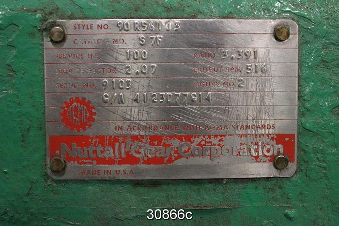 Used Nuttall Gear S7F Gearbox #30866