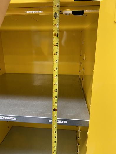 Used JustRite 29005 60 Gallon Flammable Cabinet 65"x 34"x 34" Manual Close