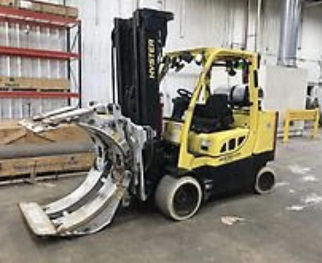 Used 12,000 POUND HYSTER S120FTPRS PAPER ROLL CLAMP TRUCK