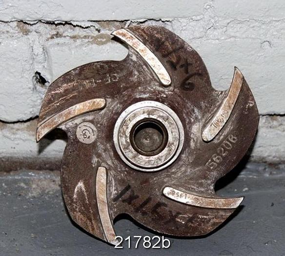Used Goulds 3196 Impeller, 5", 5-Vane, Casting No.: 56206 (For 1x1.5x6 Pump) #21782