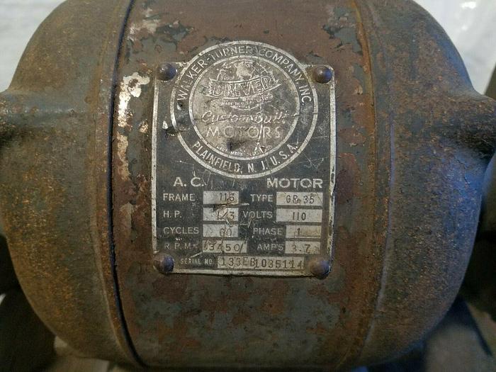 Used Walker Turner Pedestal Grinder