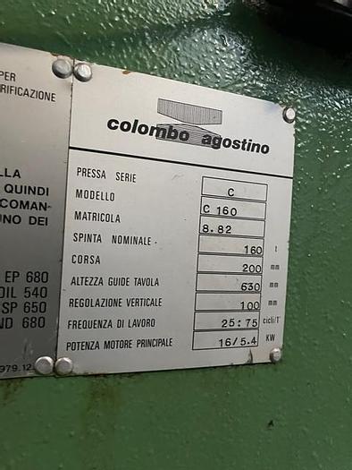 Usato COLOMBO AGOSTINO 160 ton