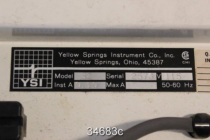 Used YSI Model 32 Conductance Meter #34683