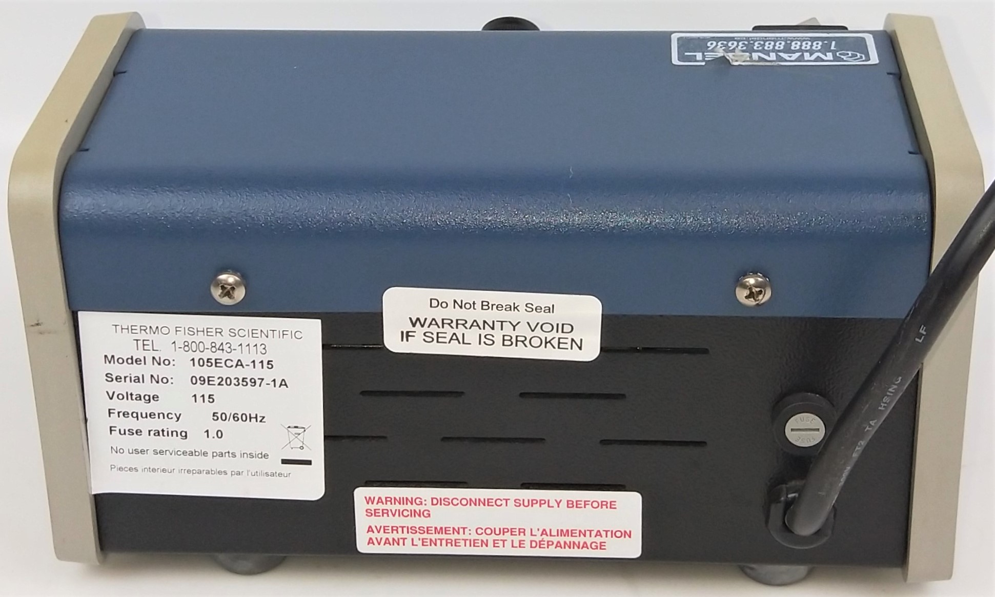 Used Thermo Fisher EC105 Power Supply