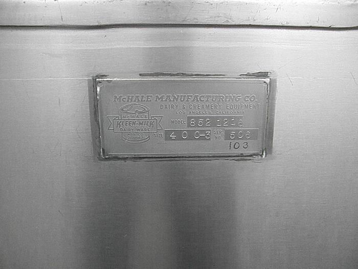 Used Tank, 400 Gallon, S/st, Horizontal, Rectangular #C738095