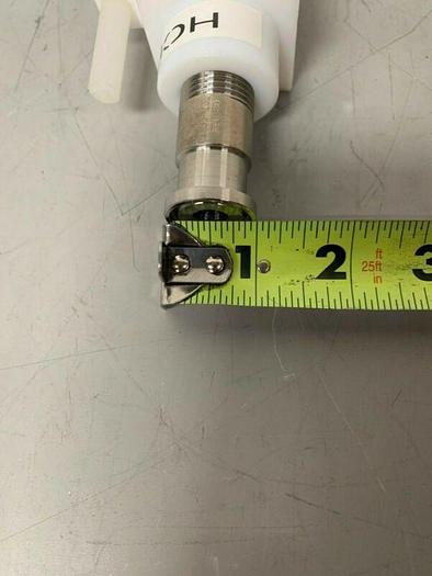 Used Polymer Drum Siphon 13.5" Tube w/ Stainless Steel Swagelok 1" Sanitary Fitting