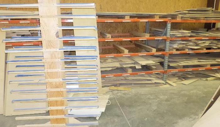 Used 2-SECTIONS OF 48 INCH DEEP x 9 FEET WIDE x 5 FEET TALL PALLET RACKING