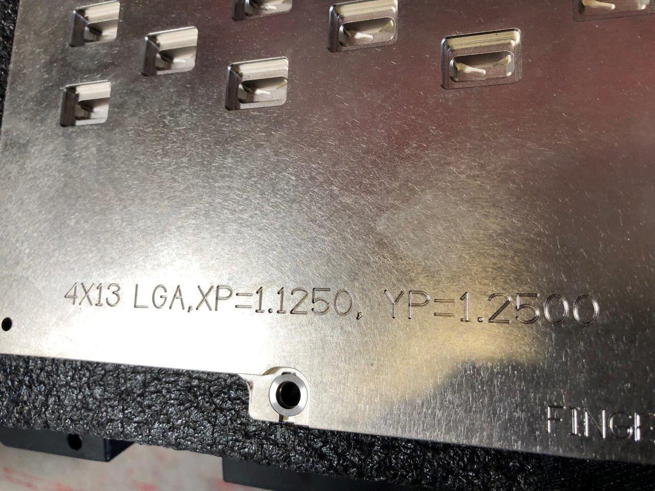 Used DELTA EDGE DE8000 - Q-FPB - 60 FCLGA - 4x13x1.00 Test Handler Change Kit